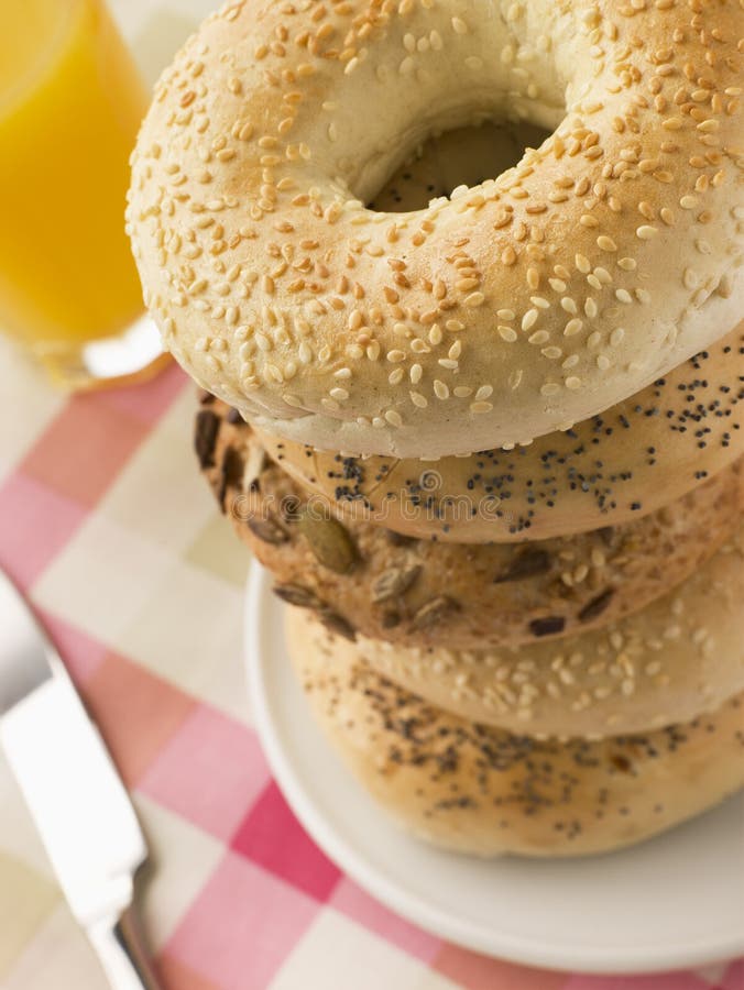 Fresh bagels stock image. Image of bagel, healthy, grocery 5503999