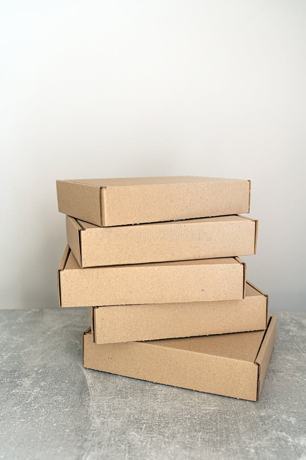Stack of flat-packed self royalty free stock photo