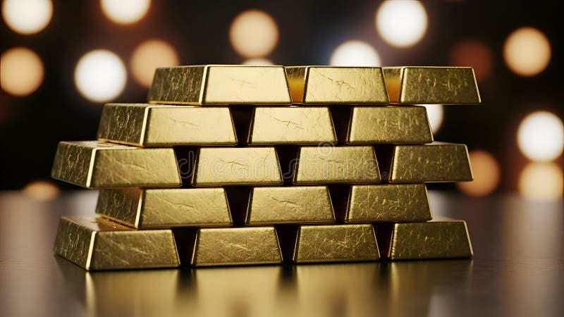 Gold Bars Stack Wealth, Investment, Finance, and Security Stock ...