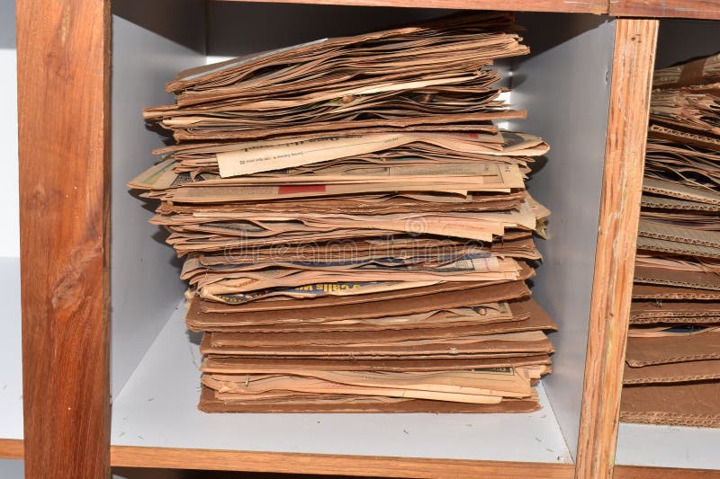 Cardboard Stack stock images