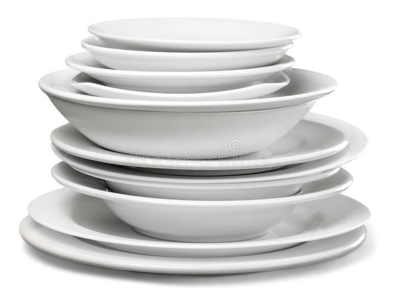 Stack of Dishes stock image. Image of plates, dishware 112210253