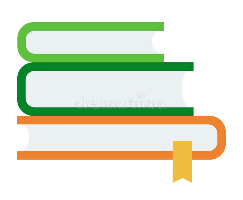 Three books in a pile vector flat isolated stock illustration Three books in a pile vector flat isolated stock illustration