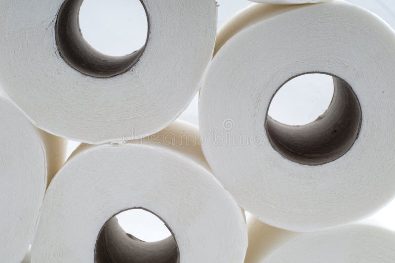 Stack of Toilet Papers stock image. Image of stack, materials 23337411