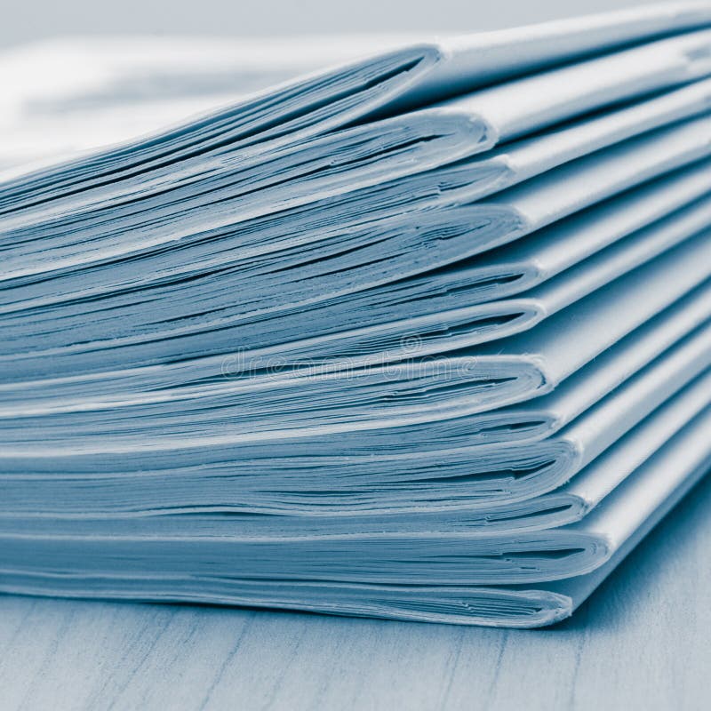 Stack of white journals stock image. Image of blank, objects 22914313