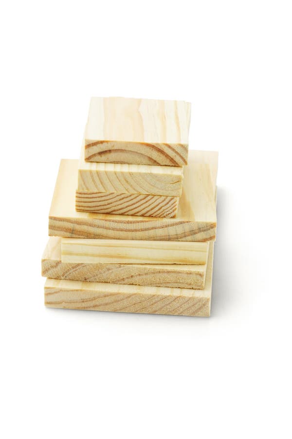 Stack of wooden blocks stock photo