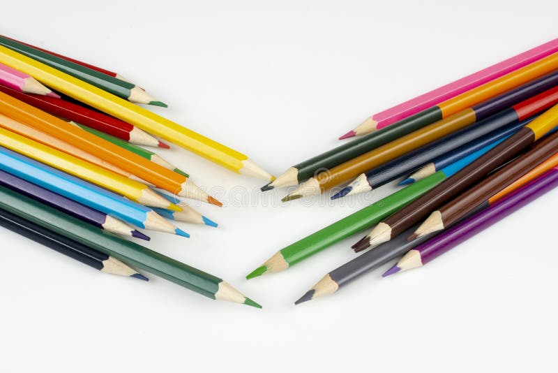 A Stack of Wooden Colored Pencils for Drawing Stock Image Image of wooden, color 220249471