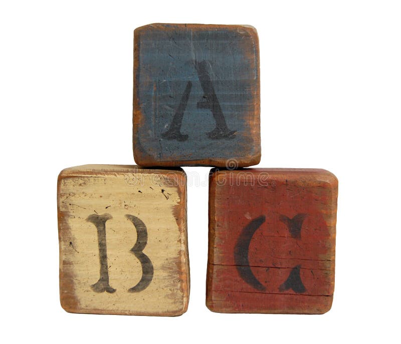 Graphic Of Three Stacked Abc Blocks Stock Illustration - Download Image Now  - Toy Block, Alphabet, Alphabetical Order - iStock