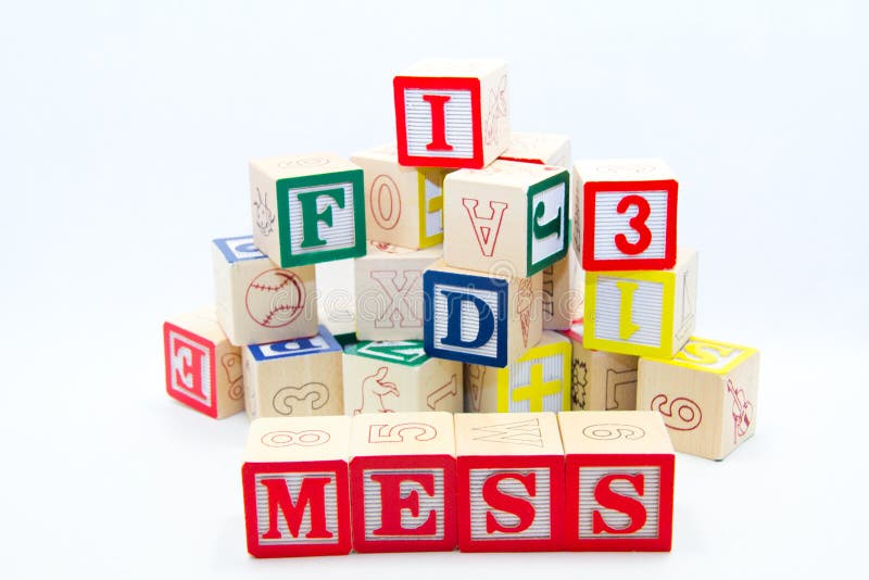 Stacked Alphabet Blocks stock image. Image of blocks - 21283523