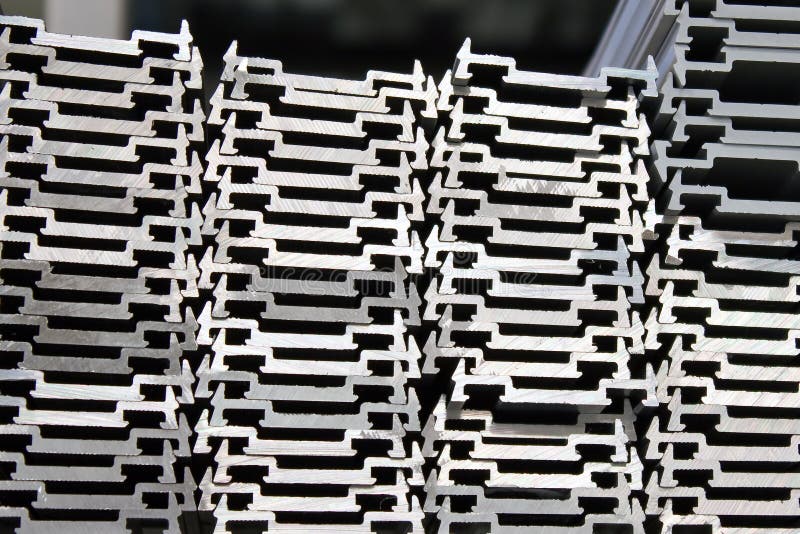 Aluminum raw sticks stock photo. Image of rough, bright 8302760