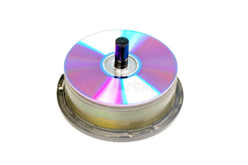 Stacked compact discs royalty free stock images