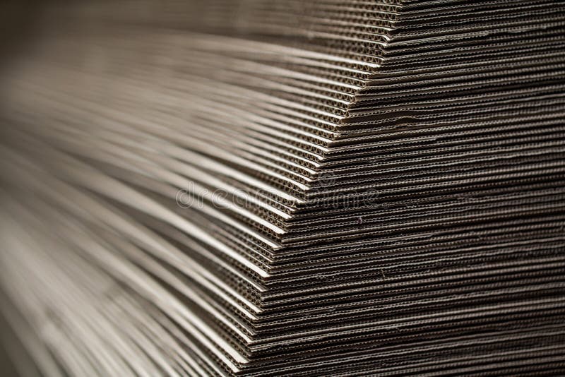 Stacked corrugated cardboard stock photos