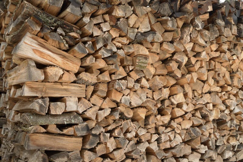 Stacked Firewood in the Yard. Stock Image Image of house, yard 68643973