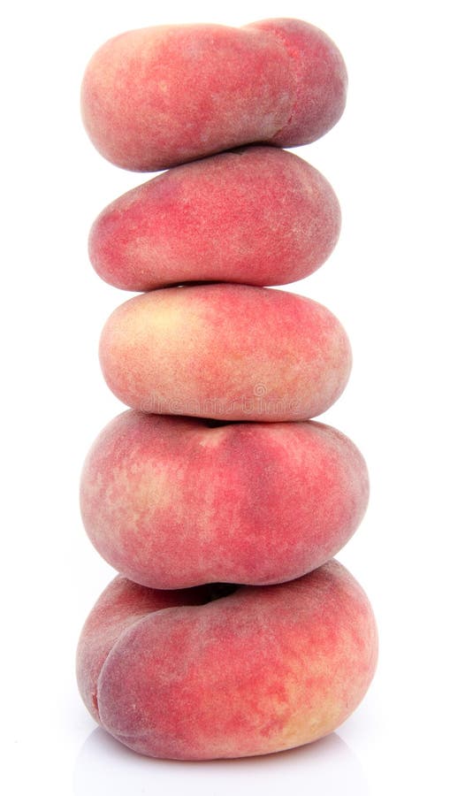 Stacked peach fruits stock image. Image of nutritious 45140787