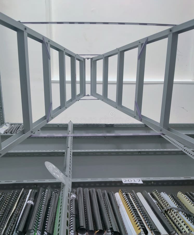 Stacked Shelves in the Office Stock Photo Image of glass, shelves