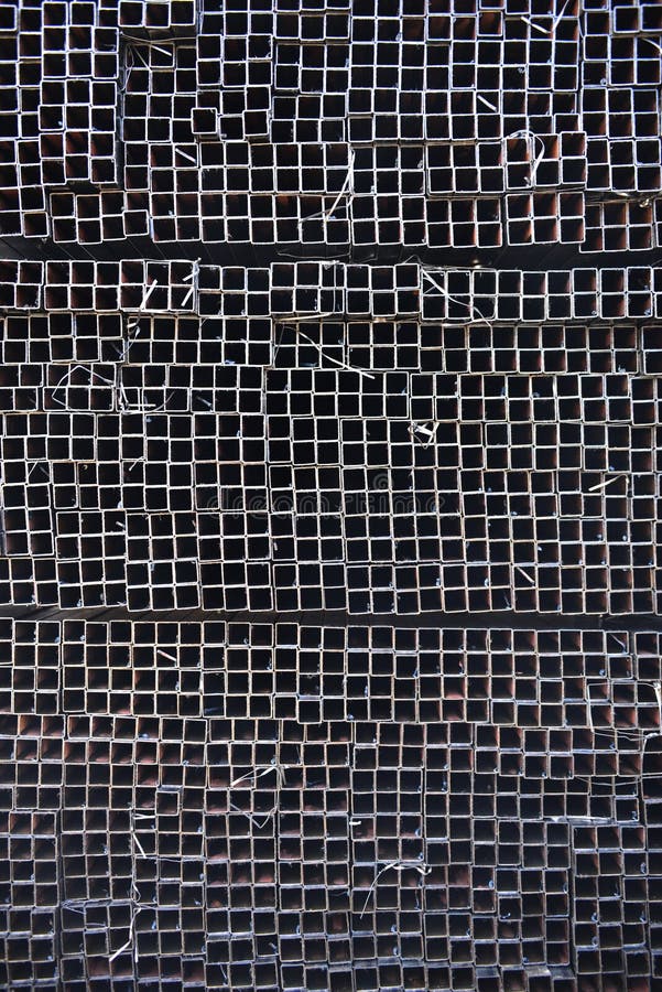 Stacked square metal