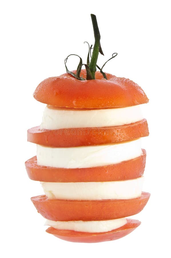 Stacked Tomato with Mozzarella Cheese Stock Image Image of gourmet
