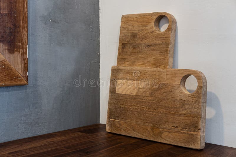 Stacked Vintage Wooden Cutting Boards Stock Image Image Of