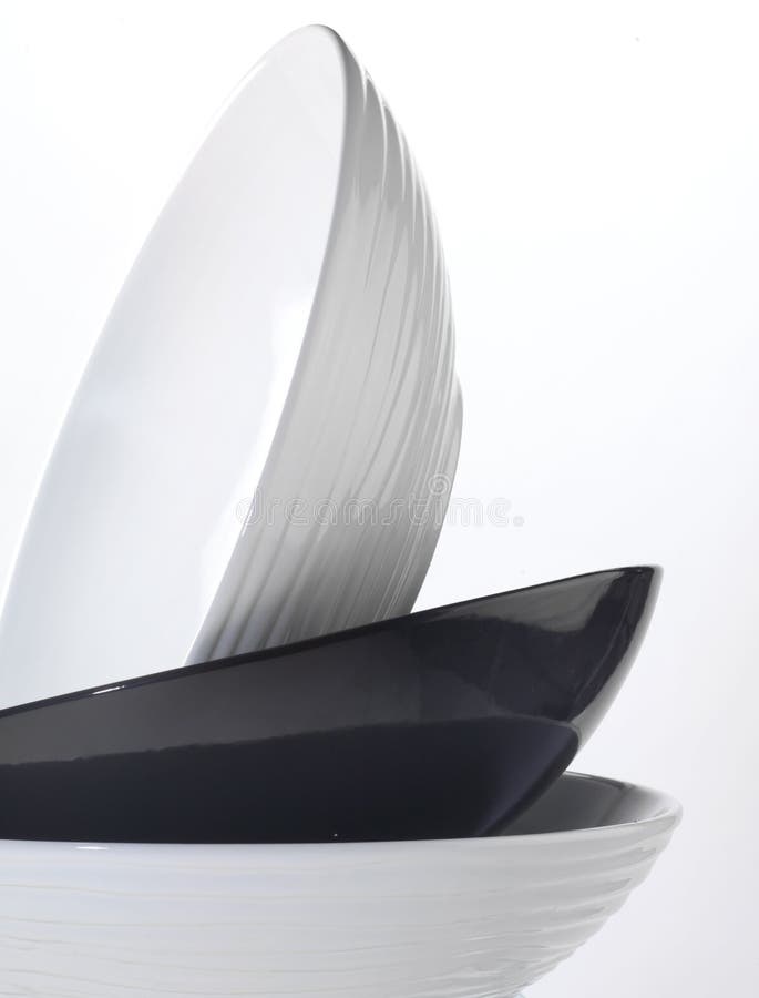 Stacked White Dishes stock photo. Image of preparation 7380254