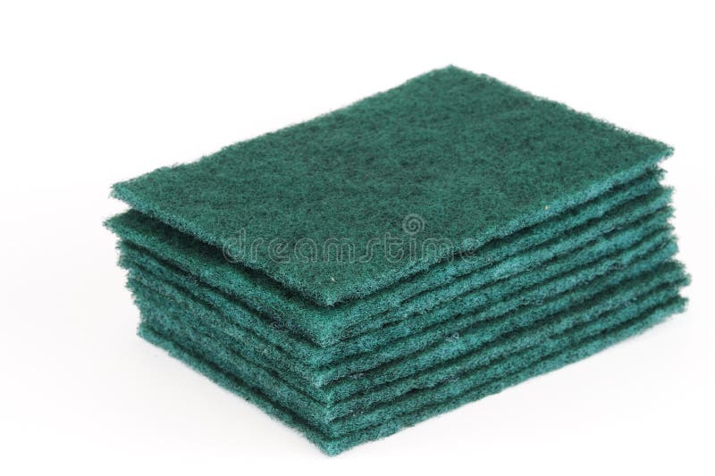 Stacking Scouring Pads for Kitchen Cleaning Stock Photo Image of