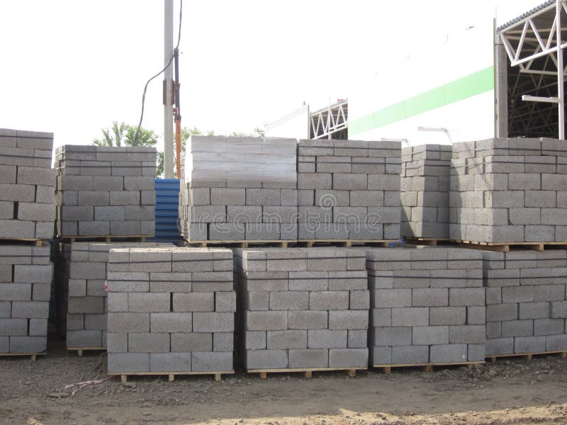 Cinder Blocks stock image. Image of pallet, blocks, build - 5758361