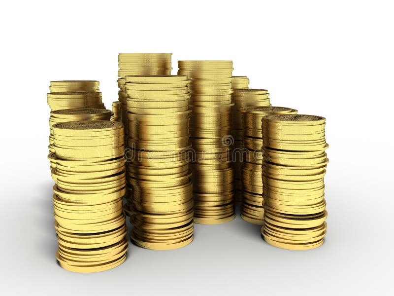 Stacked coins stock photo. Image of financial, account - 15405250