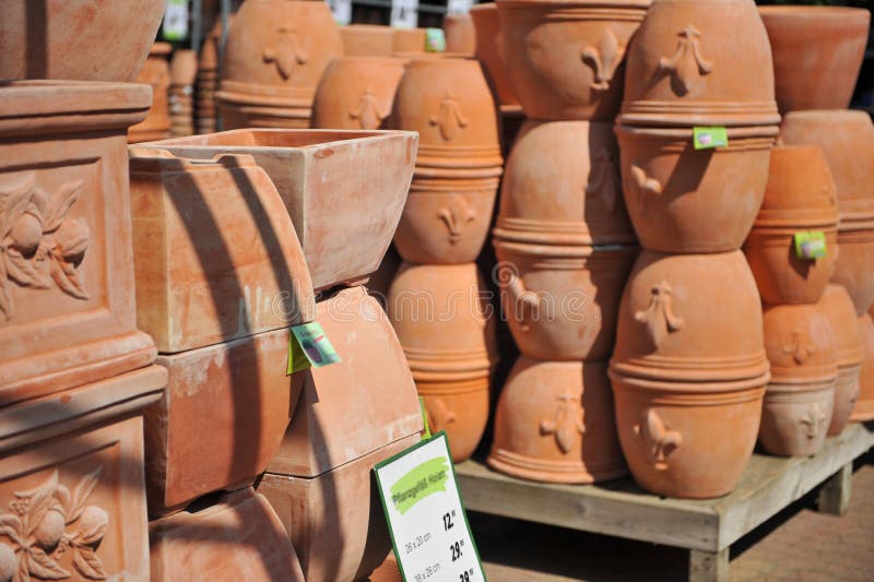 Stacks of Terra Cotta Pots