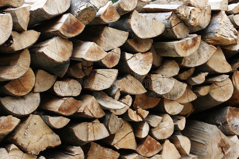 Stacks of wood logs
