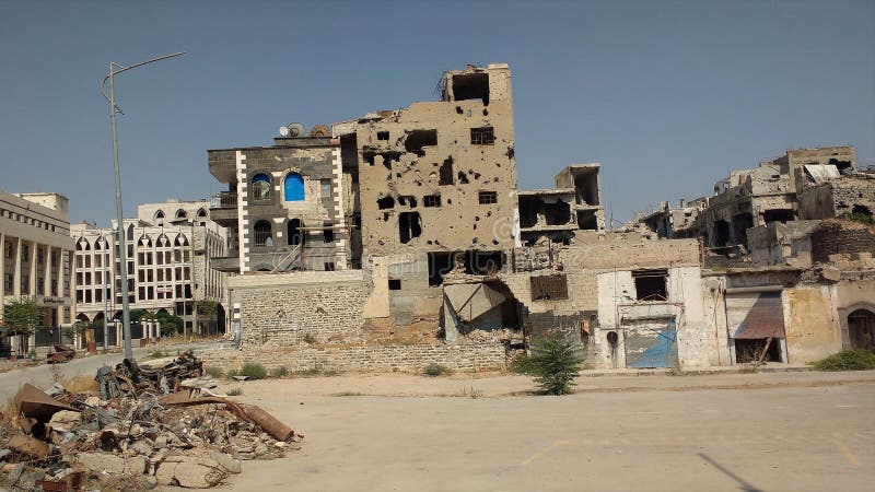 Stad av homs efter krig royaltyfri bild Stad av homs efter krig royaltyfri bild