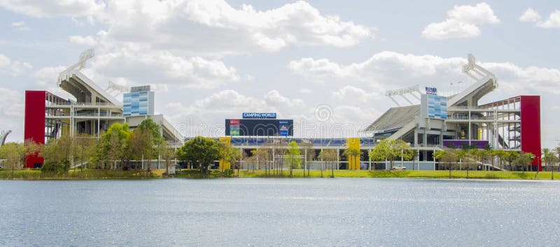 Stade de camping du monde orlandos. Situé à Orlando en Floride. image libre de droits