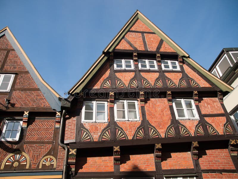 Die alte Stadt Stade stockbild. Bild von kran, fenster