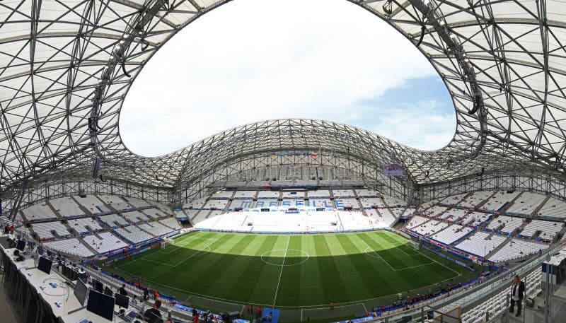 Stade Velodrome Em Marselha, França Fotografia Editorial - Imagem