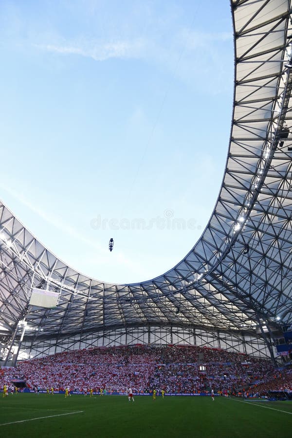 Stade Velodrome Em Marselha, França Fotografia Editorial - Imagem