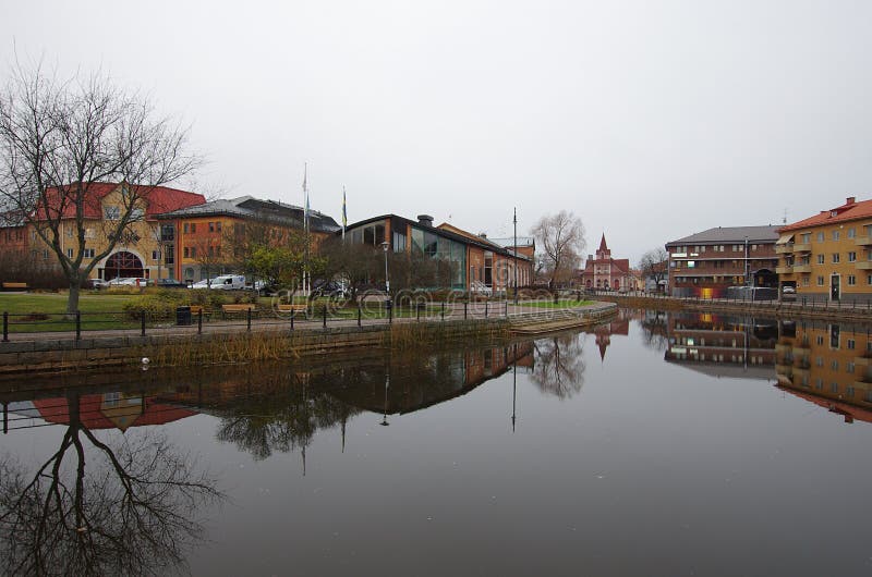 Staden av Falun i Dalarna-05 11 2018 royaltyfri fotografi Staden av Falun i Dalarna-05 11 2018 royaltyfri fotografi