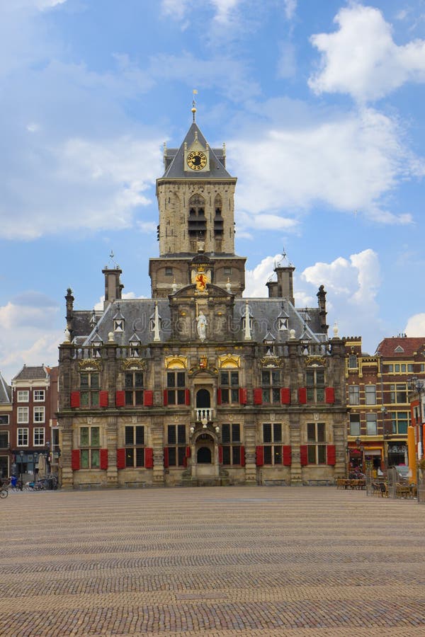 Oud Stadhuis, Den Haag, Holland Stock Foto Image of klok, blauw 36721112