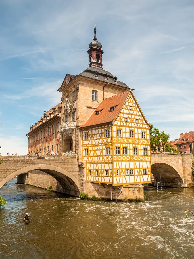 De Stadhuisbouw In Bamberg, Duitsland Redactionele Afbeelding