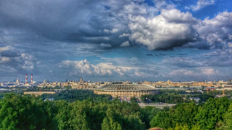 Stadio di Lujniki immagini stock libere da diritti Stadio di Lujniki immagini stock libere da diritti