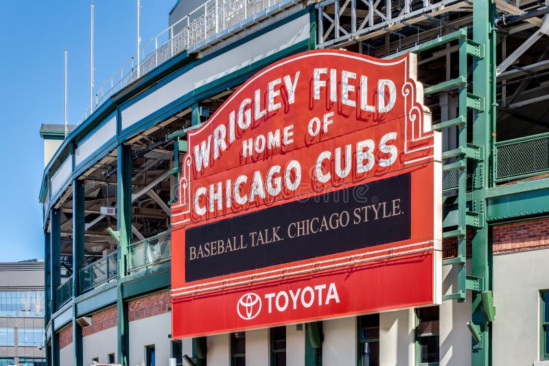 Stadionul Wrigley Field din Chicago Cubs stock images