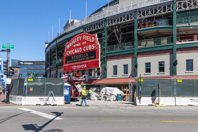 Stadionul Wrigley Field din Chicago Cubs royalty free stock photo