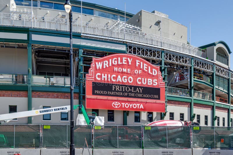 Stadionul Wrigley Field din Chicago Cubs royalty free stock photography