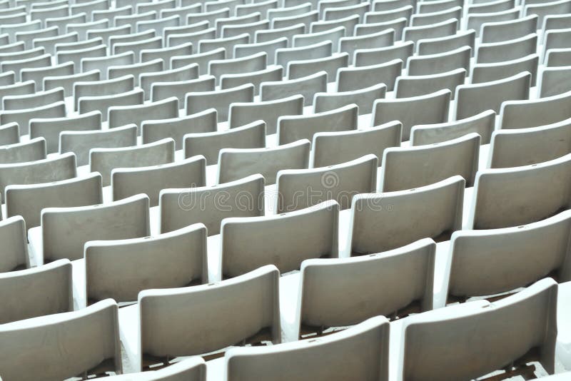 Stadium chairs royalty free stock photo