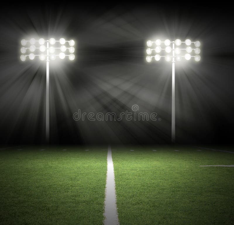 Stadium Game Night Lights on Black Image Image of team, ground: 30324627