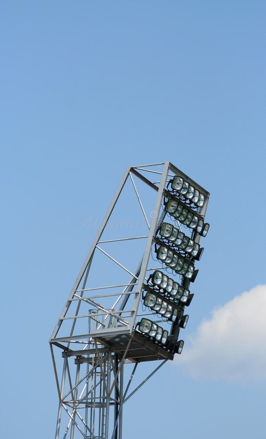 Stadium lights stock image. Image of night, frame, concert 25668169