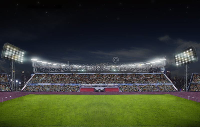 Stadium before the match stock image
