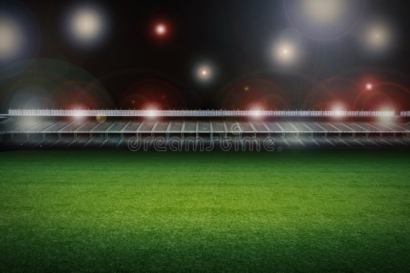 Stadium z boisko do piłki nożnej zdjęcia royalty free Stadium z boisko do piłki nożnej zdjęcia royalty free