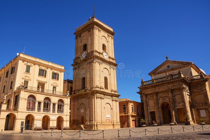 The Town hall and cathedral of the city of Lanciano in Abruzzo Italy. The Town hall and cathedral of the city of Lanciano in Abruzzo Italy