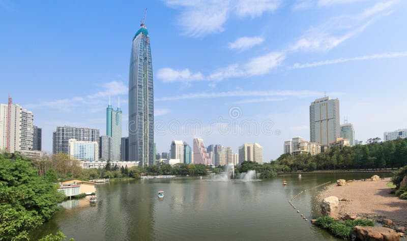 City and park in shenzhen special economic zone,China. City and park in shenzhen special economic zone,China