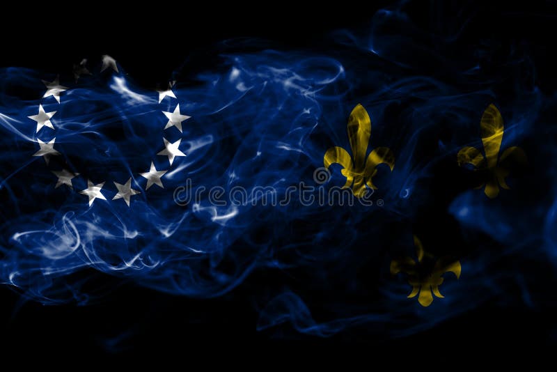 Stadt-Rauchflagge Louisvilles alte, Staat Kentucky, Vereinigte Staaten von vektor abbildung Stadt-Rauchflagge Louisvilles alte, Staat Kentucky, Vereinigte Staaten von vektor abbildung