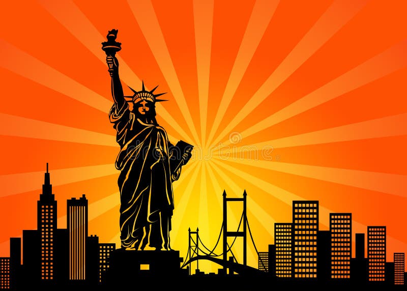 Stadt-Skyline New- Yorkmanhattan vektor abbildung Stadt-Skyline New- Yorkmanhattan vektor abbildung