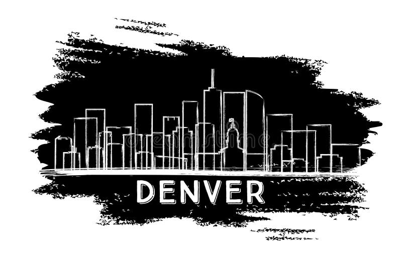 Denver Colorado USA City Skyline Silhouette. Hand Drawn Sketch. Business Travel and Tourism Concept with Modern Architecture. Vector Illustration. Denver Cityscape with Landmarks. Denver Colorado USA City Skyline Silhouette. Hand Drawn Sketch. Business Travel and Tourism Concept with Modern Architecture. Vector Illustration. Denver Cityscape with Landmarks.