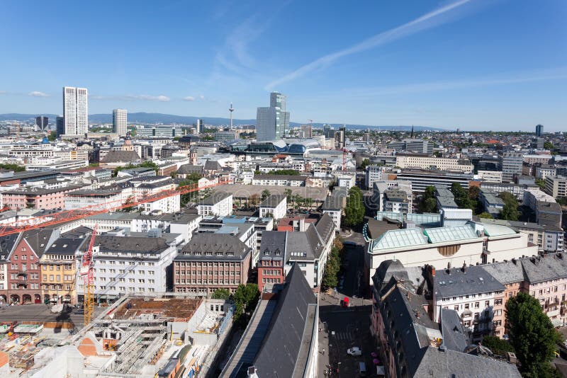 Stadt von Frankfurt-Hauptleitung, Deutschland stockbilder Stadt von Frankfurt-Hauptleitung, Deutschland stockbilder